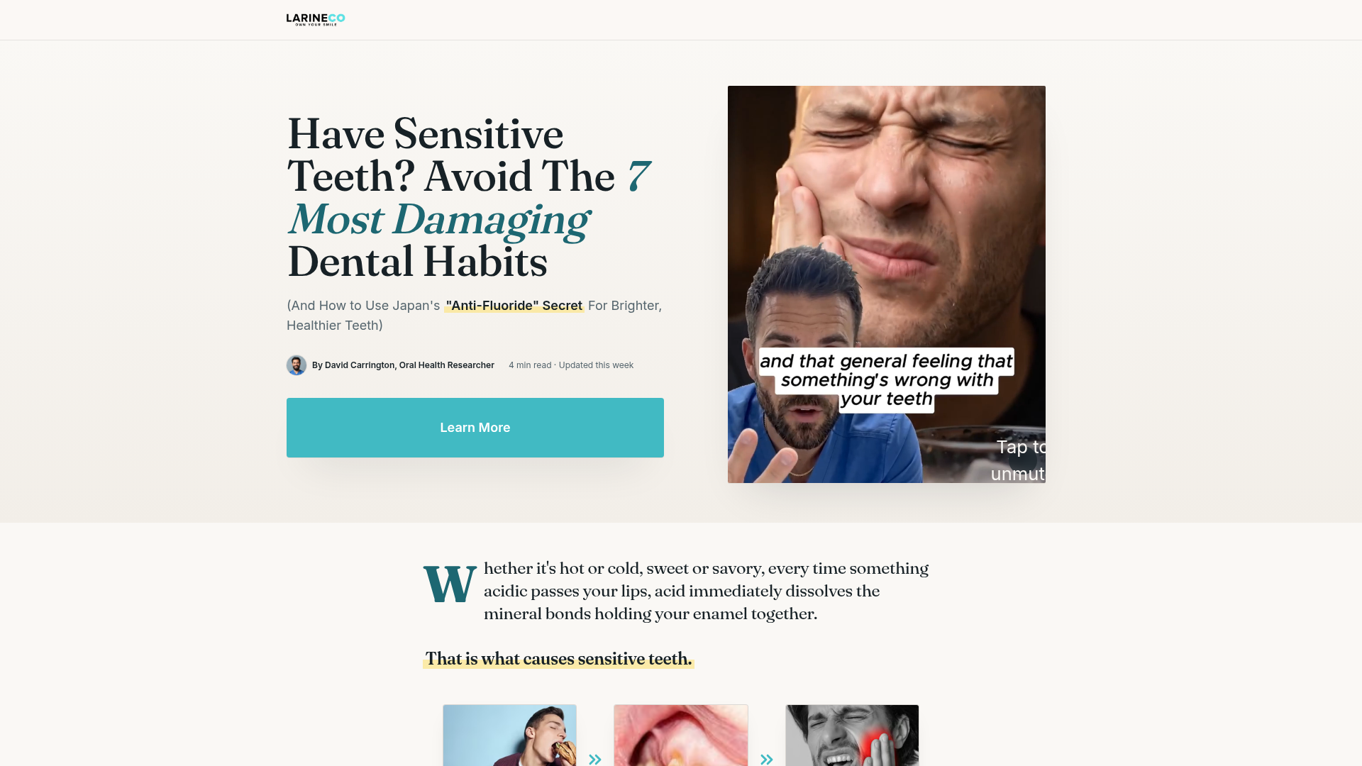 Larineco™ — Avoid The 7 Most Damaging Dental Habits (And Japan’s Anti-Fluoride Secret)