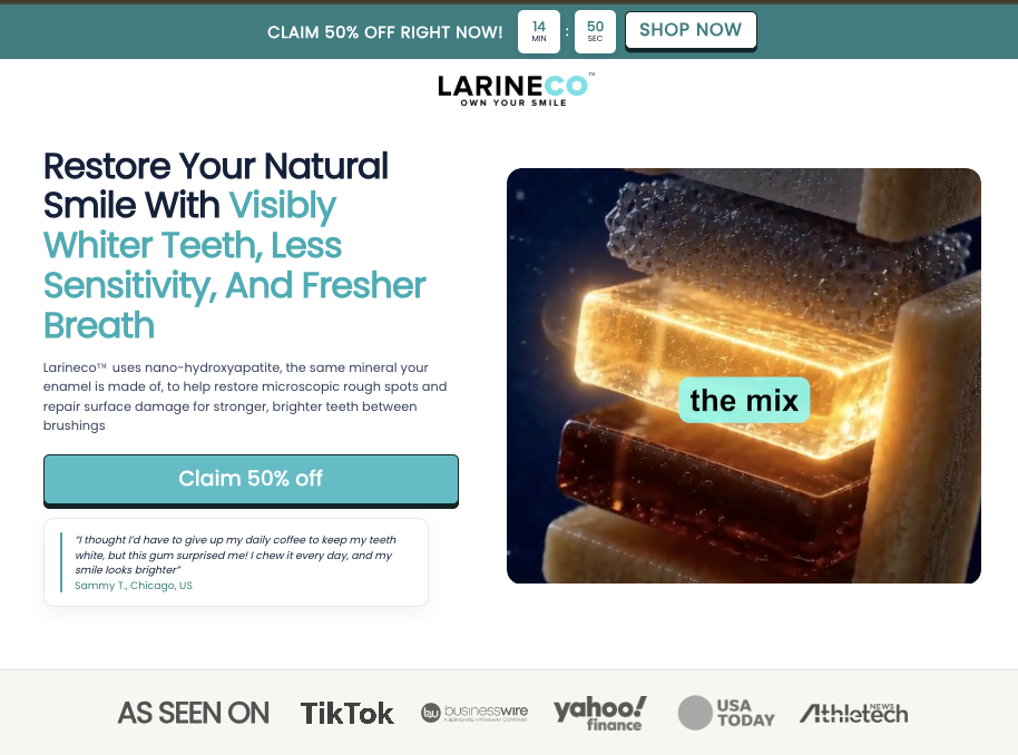 Restore Your Natural Smile With Visibly Whiter Teeth, Less Sensitivity, And Fresher Breath