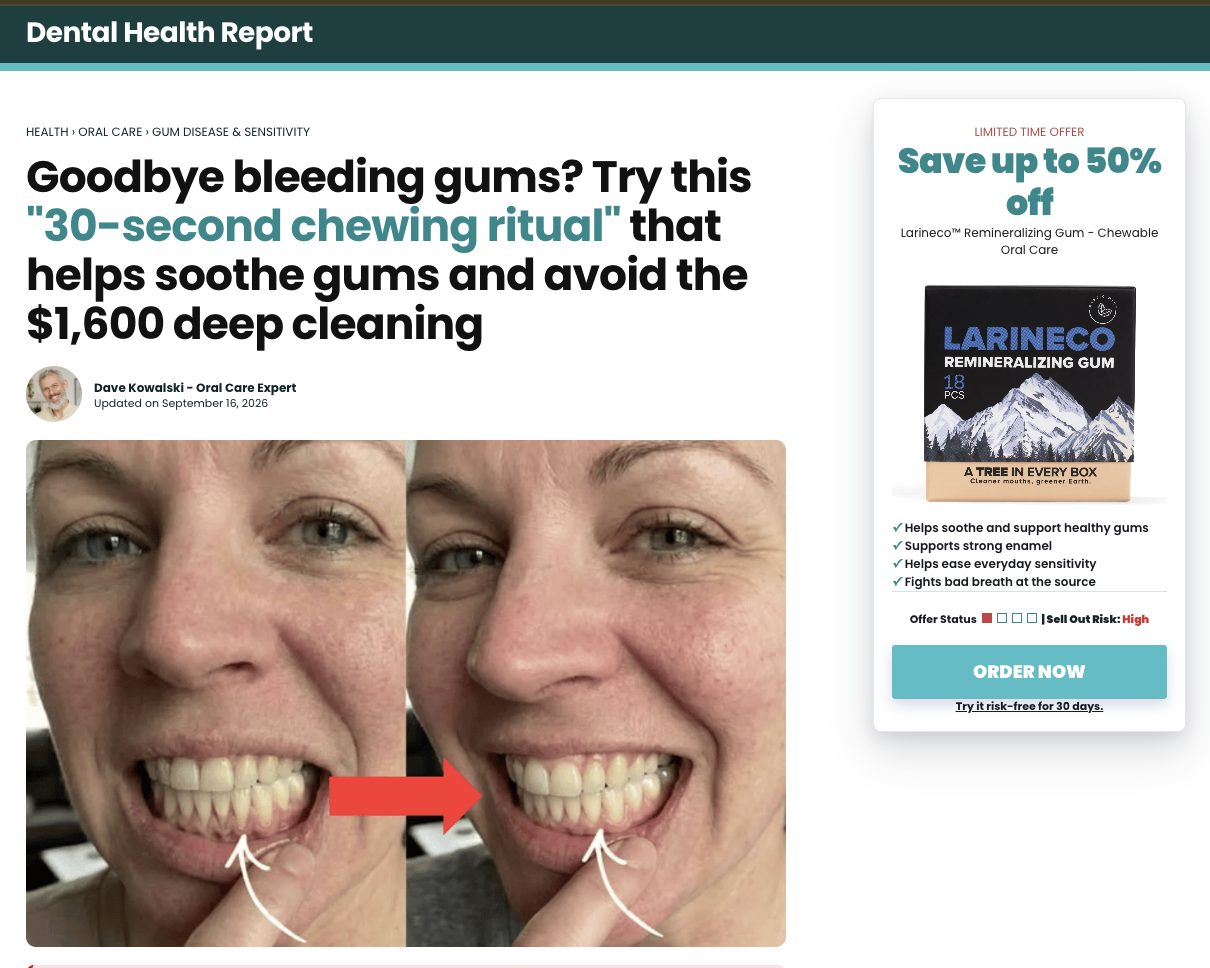 Goodbye Bleeding Gums? Try This “30-Second Chewing Ritual” That Helps You Avoid the $1,600 Deep Cleaning