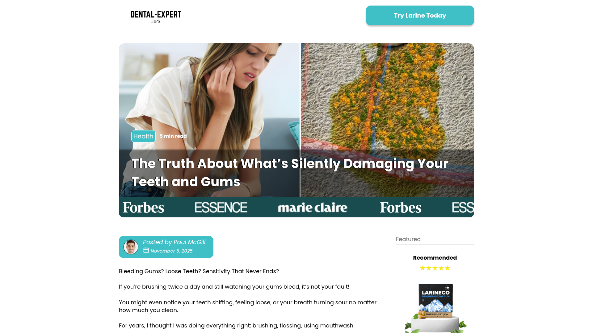 Larineco™ — The Truth About What’s Silently Damaging Your Teeth and Gums