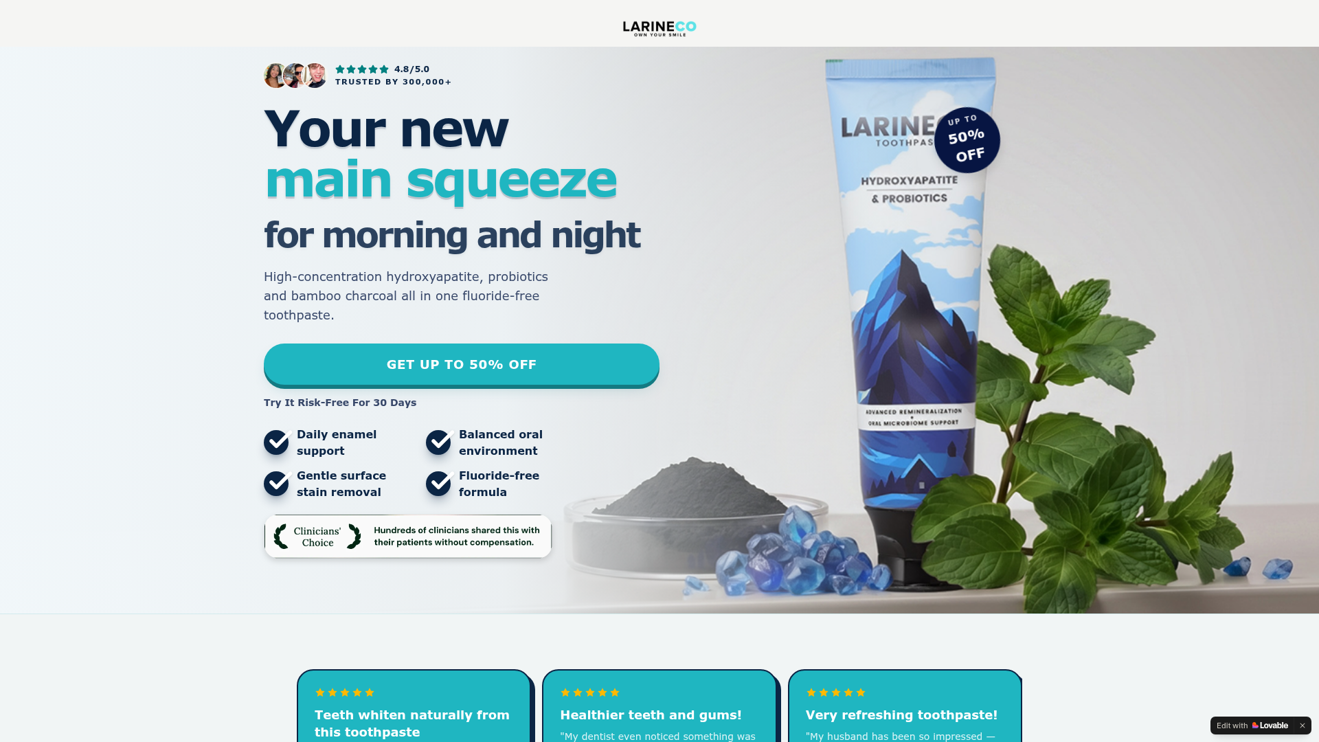 Larineco™ — Toothpaste Prospecting Customers