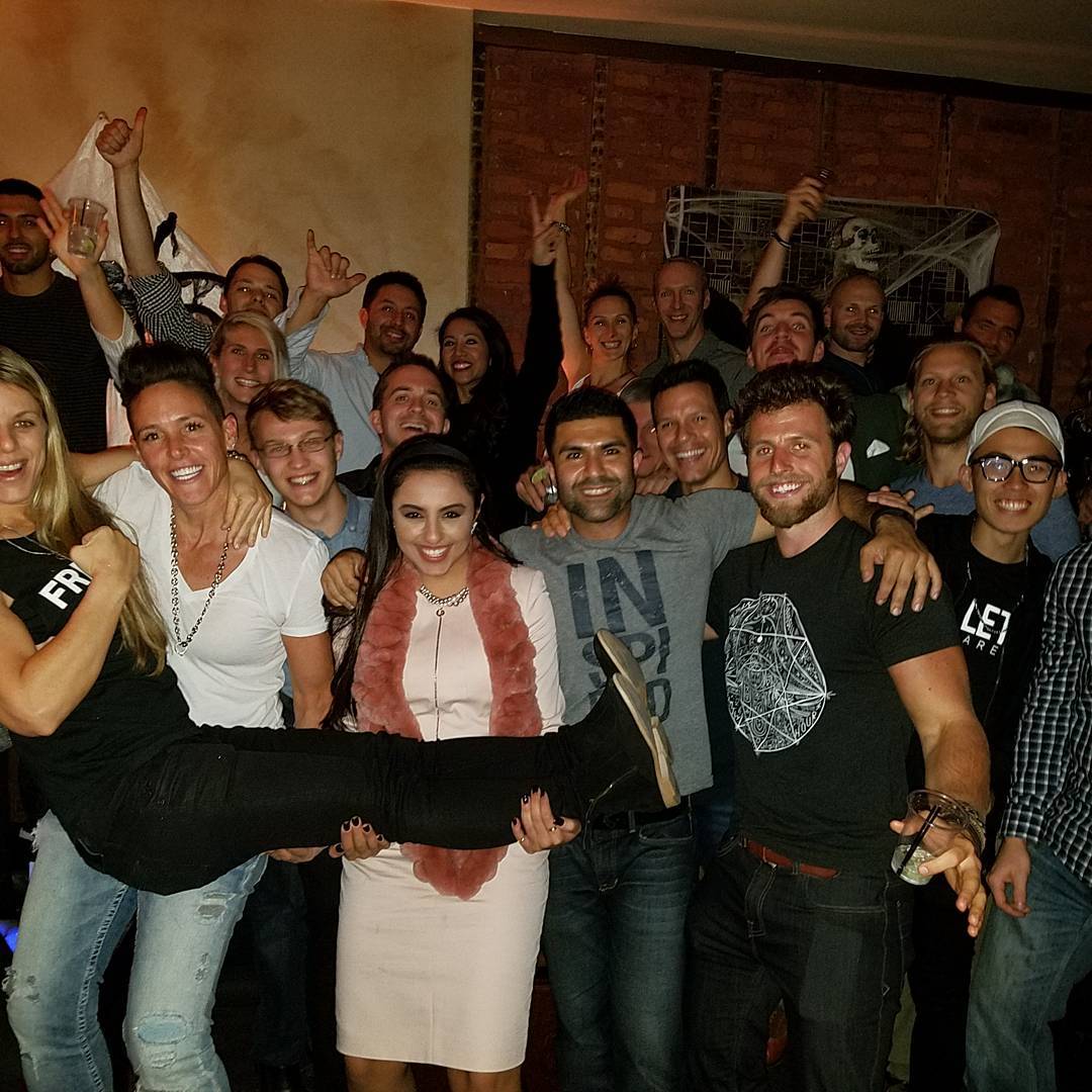 Seminar after-party group photo