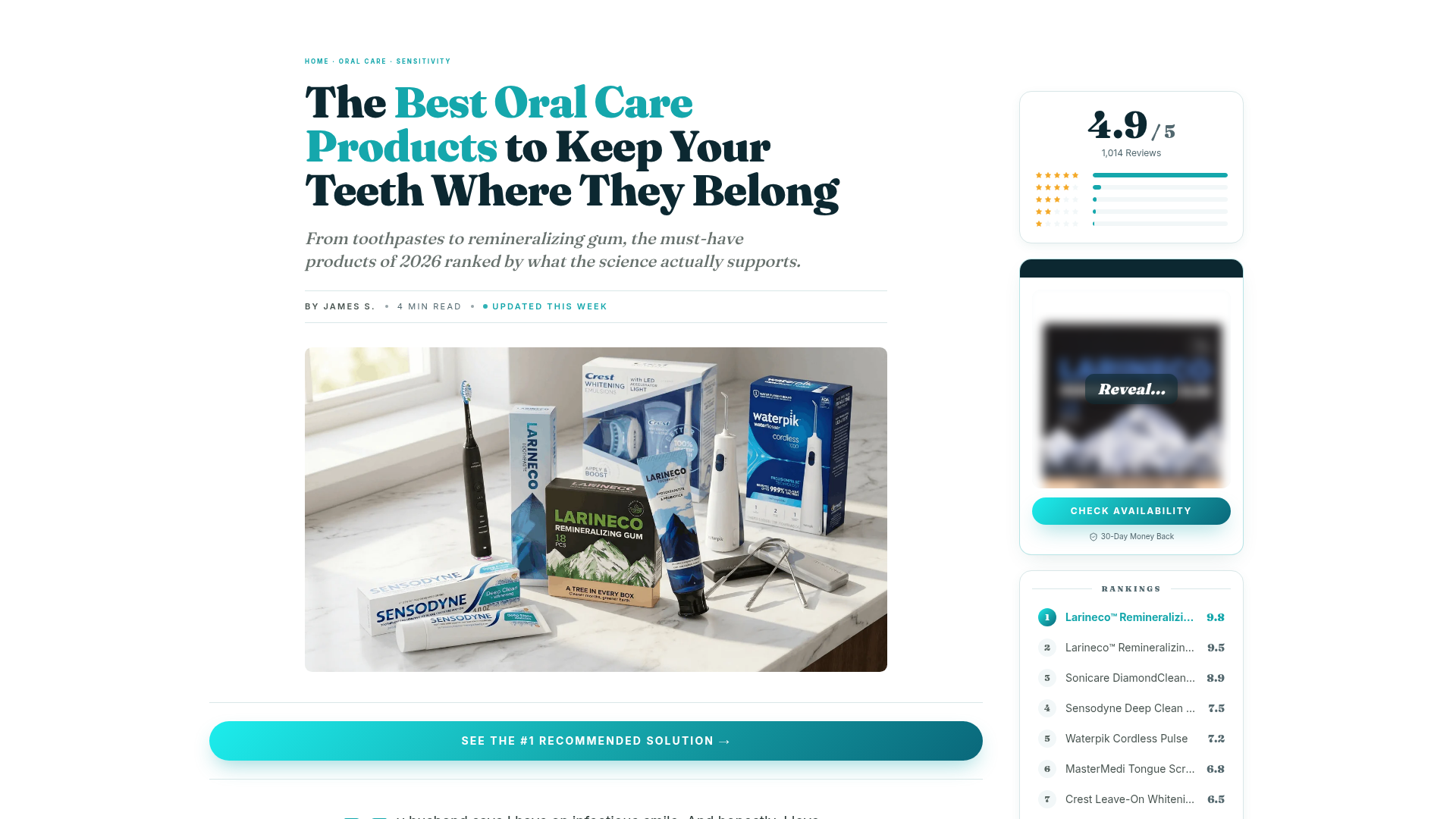 Larineco™ — The 7 Best Ways to Fix Sensitive Teeth, Ranked