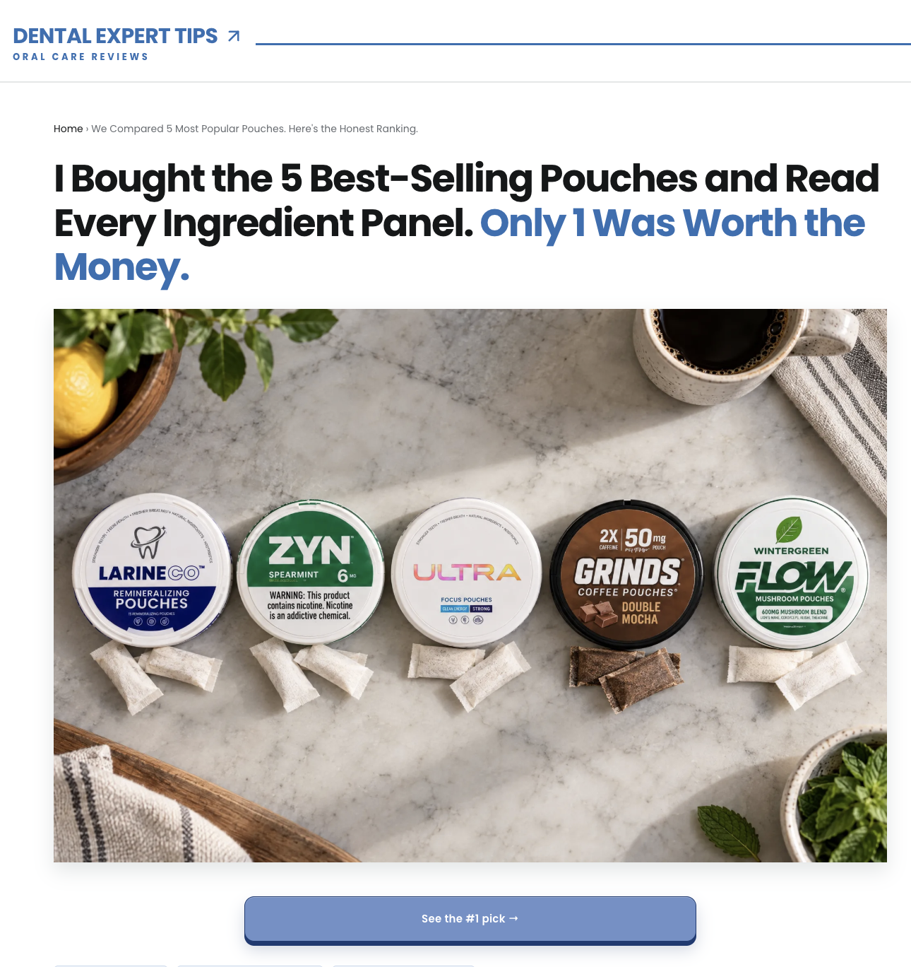 I Bought the 5 Best-Selling Pouches and Read Every Ingredient Panel. Only 1 Was Worth the Money.