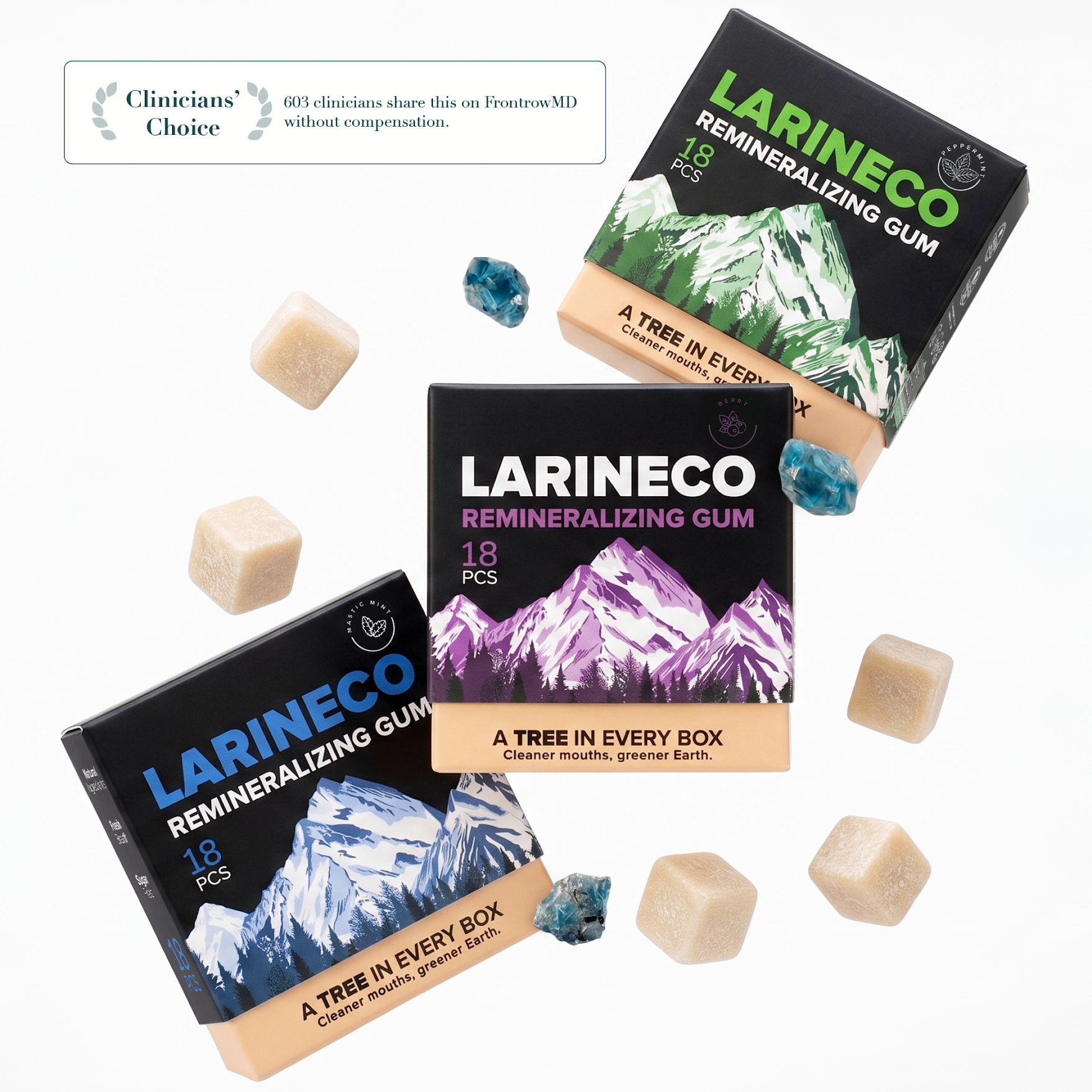Larineco remineralizing gum ad